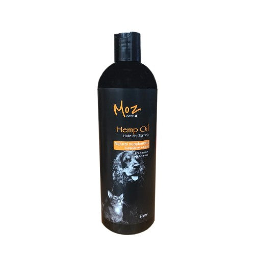 Moz Pet Supplément naturel pour animaux - Huile de chanvre 500 ml Fashion