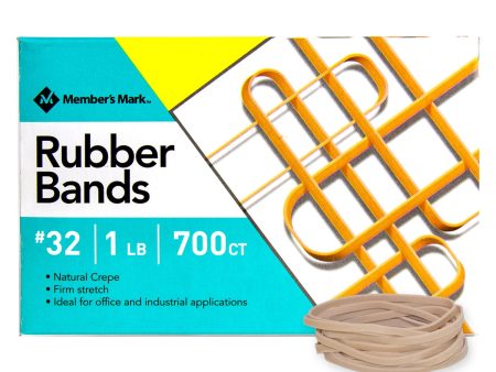 Member s Mark Rubber Bands, #32 1lb Box, Approximately 700 Bands Fashion