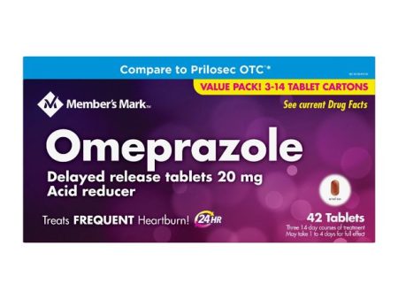 Member s Mark Omeprazole Delayed Release Tablets 20 mg. (42 ct.) Online