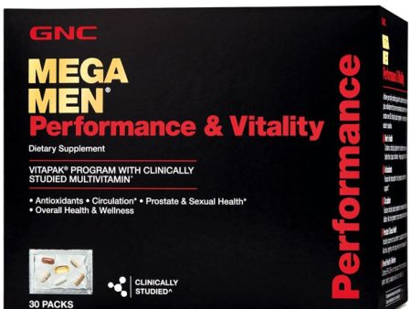 GNC Mega Men Performance & Vitality Vitapak (30 ct.) Discount