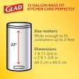 Glad ForceFlex Tall Kitchen Trash Bags, Gain Original Scent with Febreze Freshness (13 gal., 150 ct.) Supply