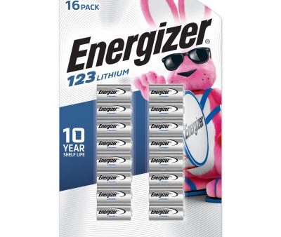 Energizer 123 Lithium 3V Photo Batteries (16 Pack) For Cheap