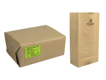 Duro 12# Kraft Bags (500 ct.) Hot on Sale