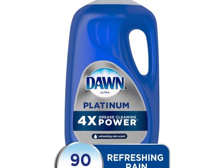 Dawn Platinum Dishwashing Liquid Dish Soap, Refreshing Rain (90 oz.) on Sale