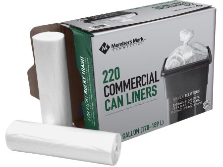 Member s Mark 45-50 Gallon Commercial Trash Bags (220 ct.) Cheap