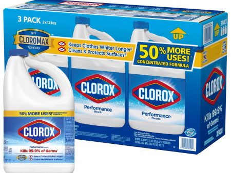 Clorox Performance Bleach (121 oz. bottles, 3 pk.) Sale