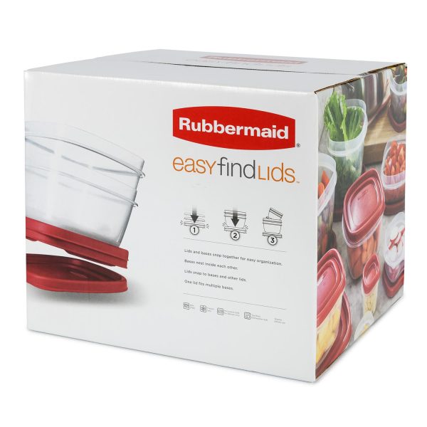 Rubbermaid 50-Piece Easy Find Lids Food Storage Set Fashion