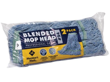 Member s Mark Commercial #24 Blended Mop Head (2 pk.) Hot on Sale