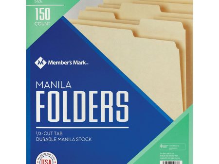 Member s Mark Manila File Folders, Letter, 150 BX Online