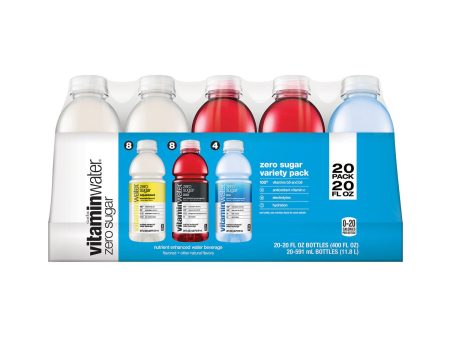 Glaceau Vitaminwater Zero Variety Pack (20 fl. oz., 20 pk.) Online