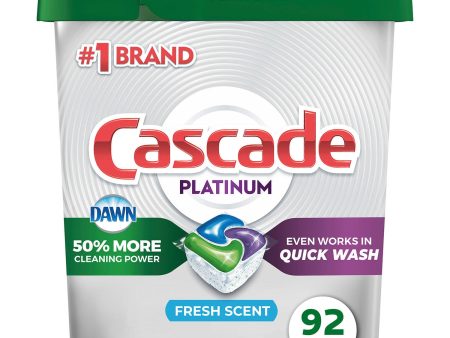 Cascade Platinum ActionPacs, Dishwasher Detergent Pods, Fresh Scent (92 ct.) Discount