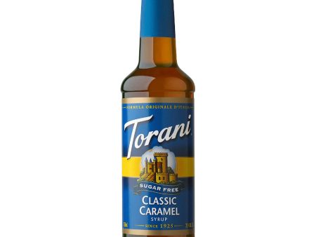 Torani Sugar-Free Classic Caramel Syrup (750 mL) Pack of 2 For Sale