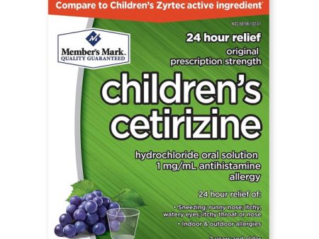 Member s Mark Children s Cetirizine Allergy Relief Oral Solution, Sugar-Free Grape Flavor (8 oz., 2 pk.) Fashion