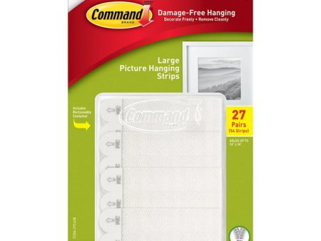 Command Large Picture Hanging Strips, 27 Pairs Pack Discount