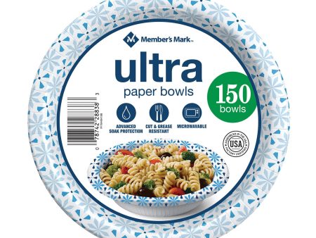 Member s Mark Ultra Soup Salad Paper Bowls (20 oz., 150 ct.) Pack of 2 Fashion