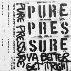 Pure Pressure  Demo 2016  Cassette For Cheap