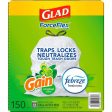 Glad ForceFlex Tall Kitchen Trash Bags, Gain Original Scent with Febreze Freshness (13 gal., 150 ct.) Supply