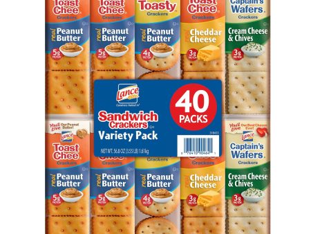 Lance Sandwich Crackers, Variety Pack (1.41 oz., 40 ct.) Fashion