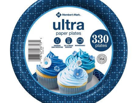 Member s Mark Ultra Dessert Snack Paper Plates (6.875 , 330 ct.) Sale