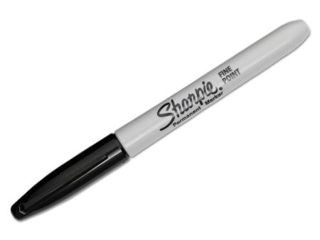 Sharpie Permanent Fine Tip Markers, Black (Pack of 24) Supply