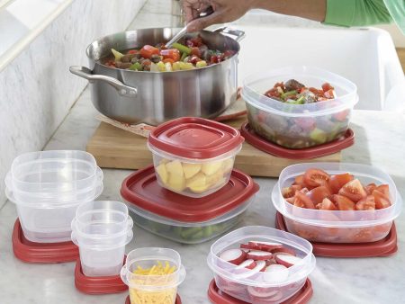 Rubbermaid 50-Piece Easy Find Lids Food Storage Set Fashion