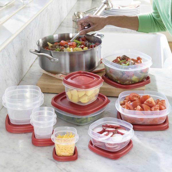 Rubbermaid 50-Piece Easy Find Lids Food Storage Set Fashion