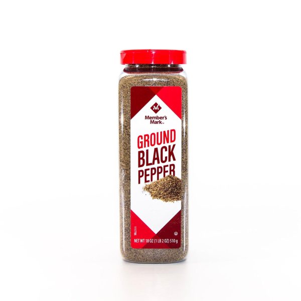 Member s Mark Ground Black Pepper (18 oz.) Hot on Sale