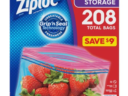 Ziploc Easy Open Tabs Storage Gallon Bags (208 ct.) Cheap