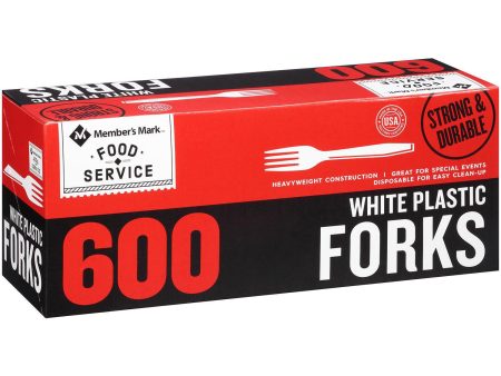 Member s Mark White Plastic Forks (600 ct.) For Discount