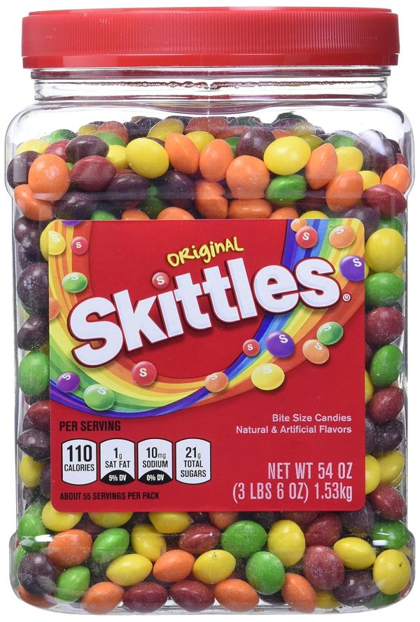 Skittles Original Fruity Candy Jar, , 54 Ounce Sale