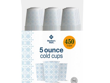 Member s Mark Printed Paper Bath Cold Cup (5 oz., 450 ct.) Hot on Sale