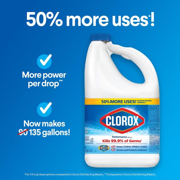 Clorox Performance Bleach (121 oz. bottles, 3 pk.) Sale