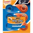 BIC Wite-Out Brand EZ Correct Correction Tape, White, 6 Count Online Sale