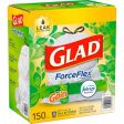 Glad ForceFlex Tall Kitchen Trash Bags, Gain Original Scent with Febreze Freshness (13 gal., 150 ct.) Supply