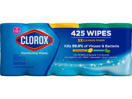 Clorox Disinfecting Wipes Value Pack, Bleach Free Cleaning Wipes (85 per pk., 5 pk.) Online