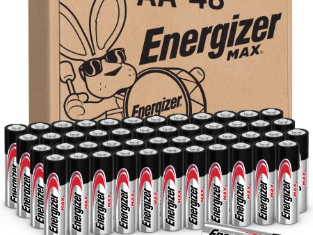 Energizer MAX Double A Alkaline Batteries (48 Pack) on Sale