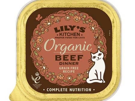 Lily s Kitchen Organic Beef Dinner Cat Food (Case of 19) on Sale