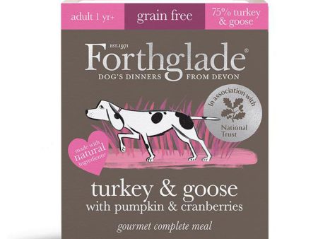 Forthglade Gourmet Grain Free Turkey & Goose Dog Food (Case of 7) For Cheap