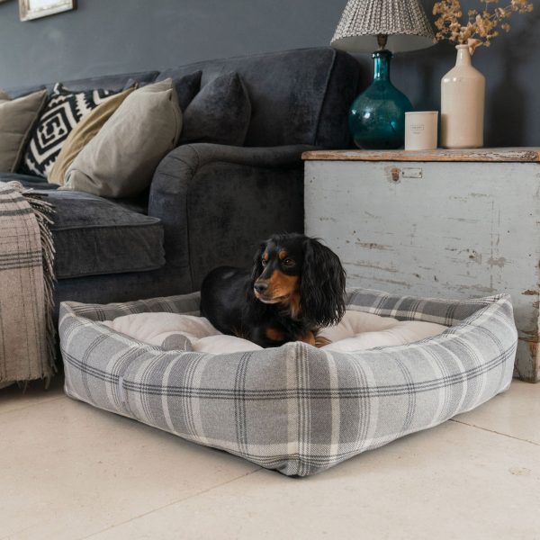 Box Bed With Removable Cover in Balmoral Tweed by Lords & Labradors Online now