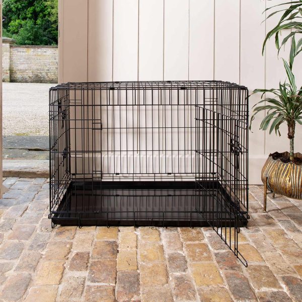 Heavy Duty Deluxe Dog Crate in Black by Lords & Labradors Discount