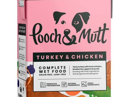 Pooch & Mutt Turkey & Chicken Dog Food (Case of 12) Fashion