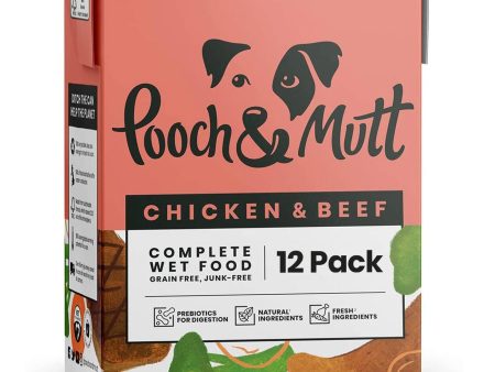 Pooch & Mutt Chicken & Beef Dog Food (Case of 12) Online Hot Sale