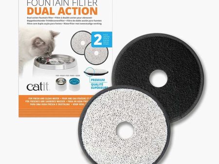 Catit Dual Action Fountain Filter - 2 Pack Online Sale